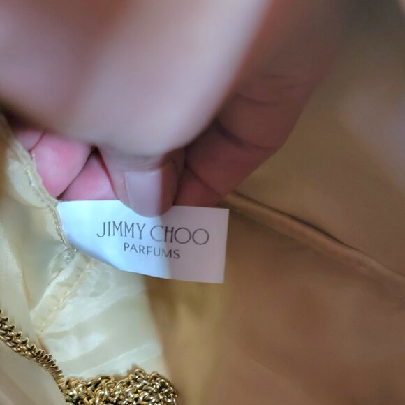 Jimmy Choo Parfums Gold Cosmetic Bag/Crossbody + Champagne Toast Set – 3fer, NWT - Picture 9 of 9